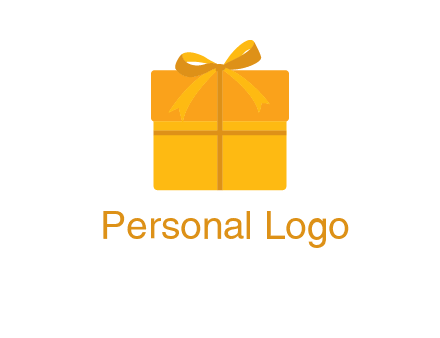 present box with bow on top icon