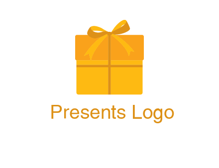 present box with bow on top icon