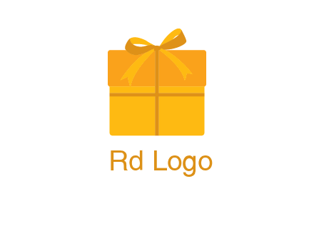 present box with bow on top icon
