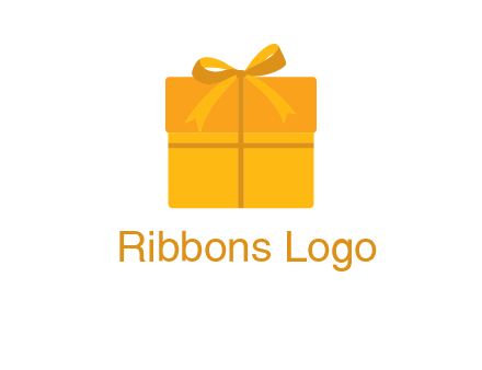 present box with bow on top icon