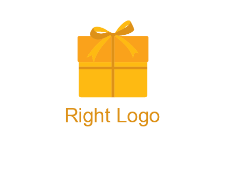 present box with bow on top icon