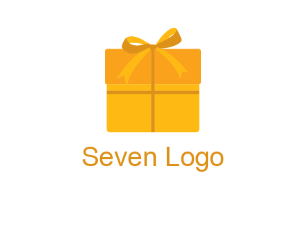 present box with bow on top icon
