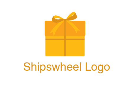 present box with bow on top icon
