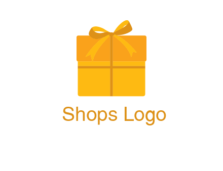 present box with bow on top icon