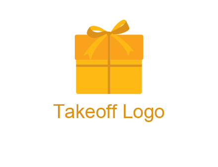 present box with bow on top icon