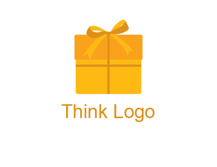 present box with bow on top icon