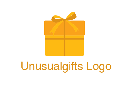 present box with bow on top icon