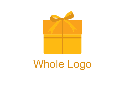 present box with bow on top icon
