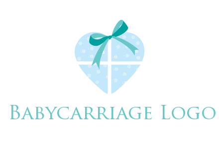 heart gift with bow logo