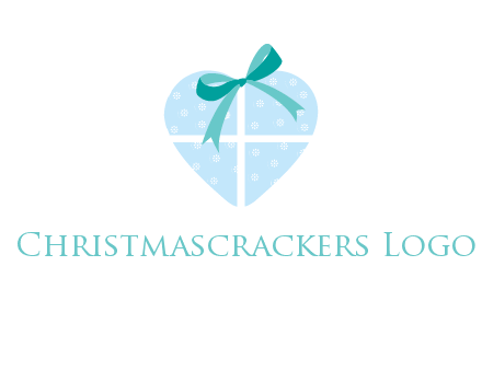 heart gift with bow logo
