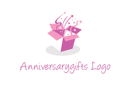 confetti gift box icon