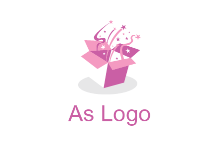 confetti gift box icon
