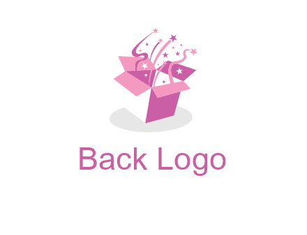 confetti gift box icon