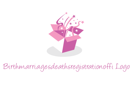 confetti gift box icon