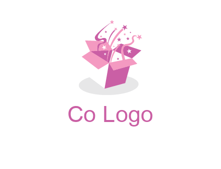 confetti gift box icon
