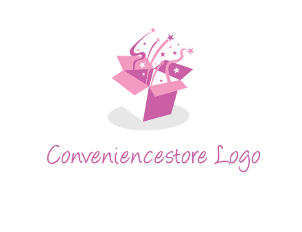 confetti gift box icon