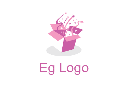 confetti gift box icon