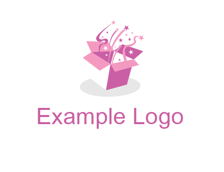 confetti gift box icon