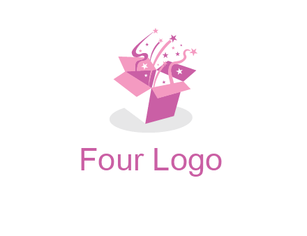 confetti gift box icon