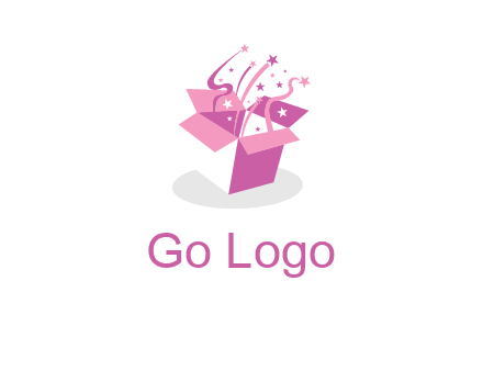 confetti gift box icon
