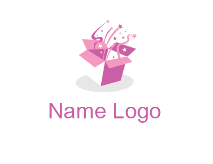 confetti gift box icon