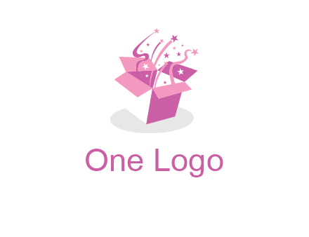 confetti gift box icon