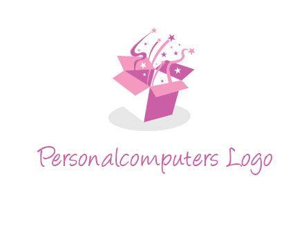confetti gift box icon
