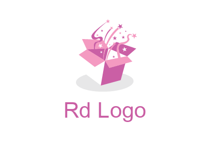 confetti gift box icon