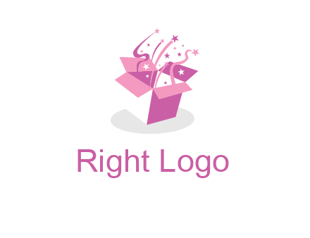 confetti gift box icon