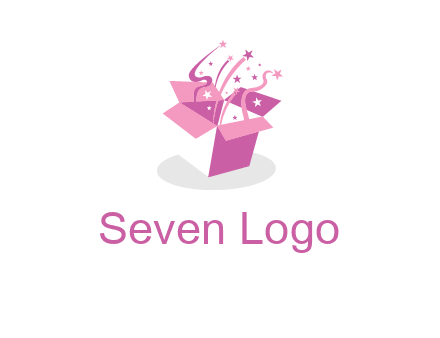 confetti gift box icon