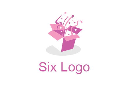 confetti gift box icon