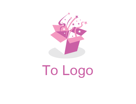 confetti gift box icon