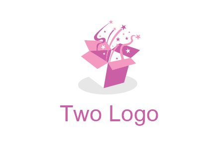 confetti gift box icon