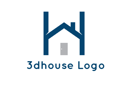 letter h house logo