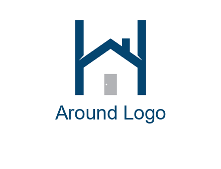 letter h house logo