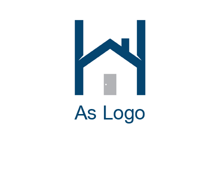 letter h house logo