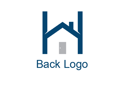 letter h house logo