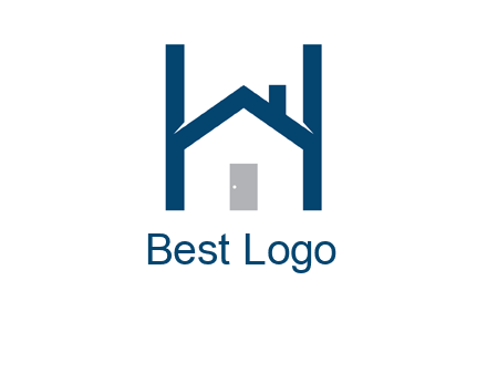 letter h house logo