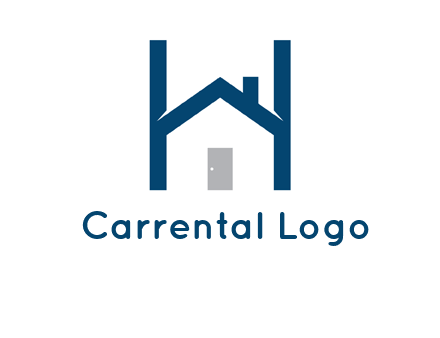 letter h house logo
