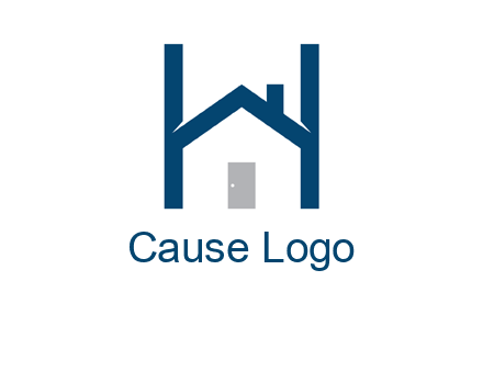 letter h house logo