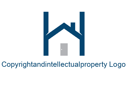 letter h house logo