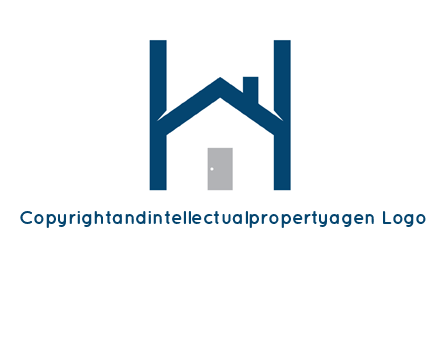 letter h house logo