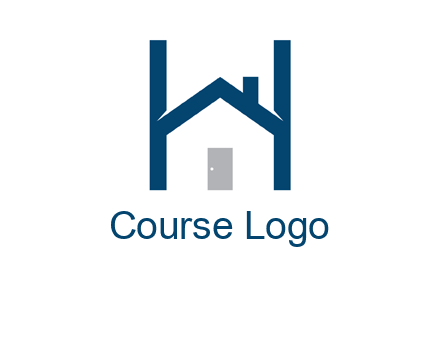 letter h house logo