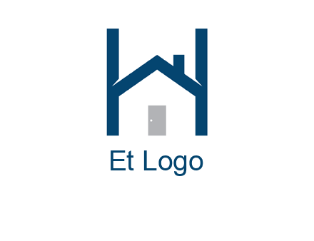 letter h house logo