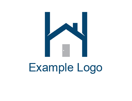 letter h house logo