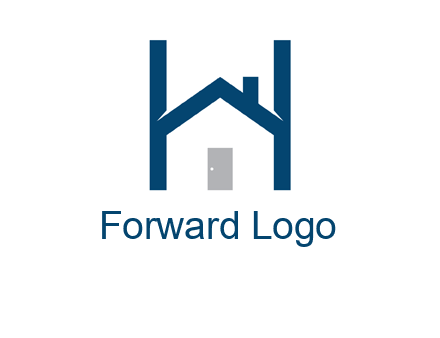 letter h house logo