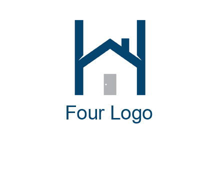 letter h house logo