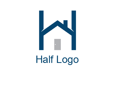 letter h house logo