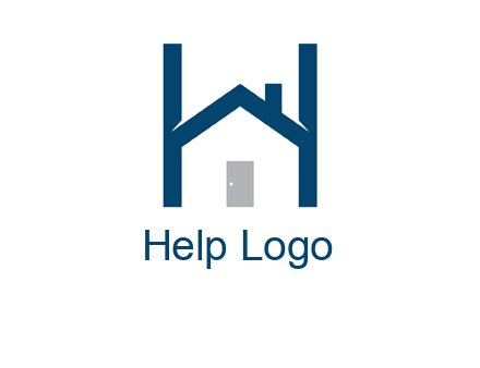 letter h house logo