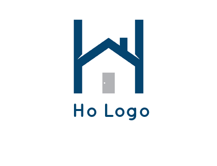letter h house logo